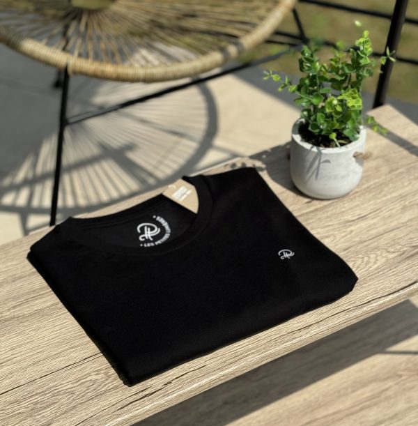 Tshirt Noir Logo Blanc